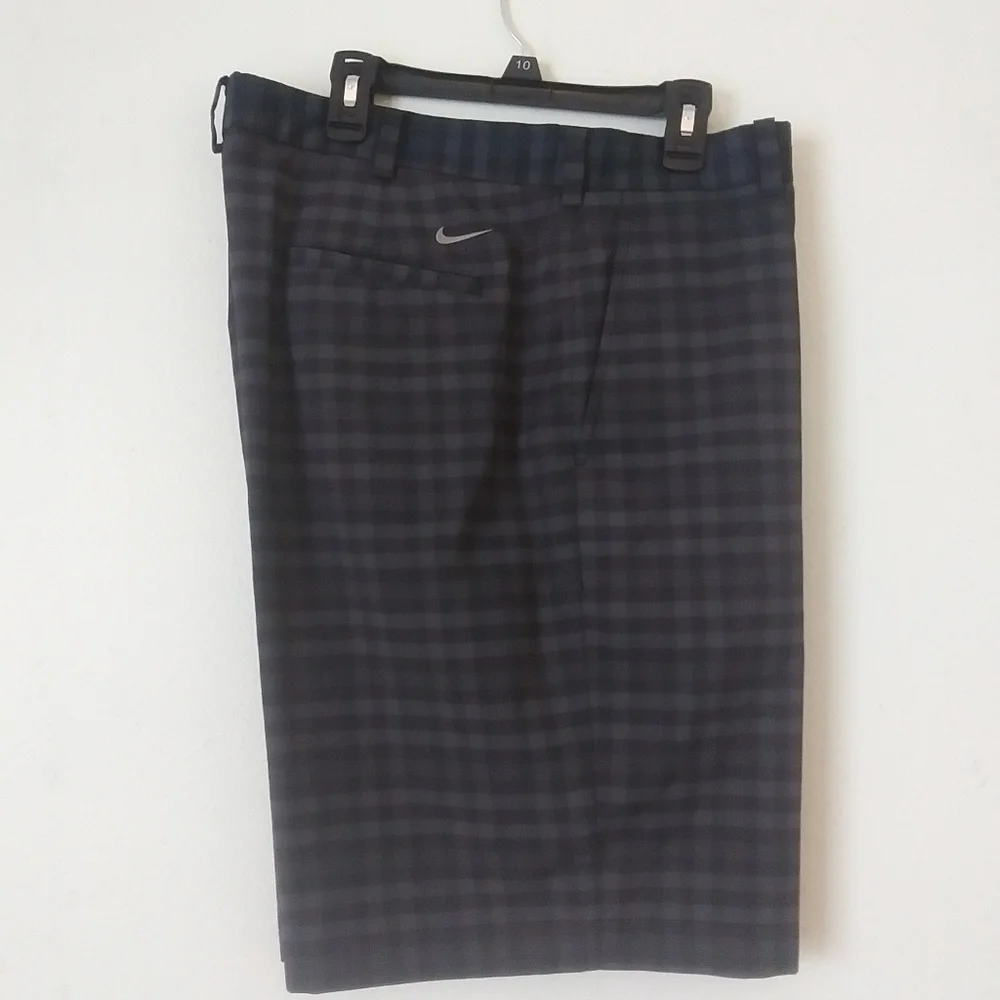 Nike Golf Men's Shorts, Grey Plaid, 38 waist